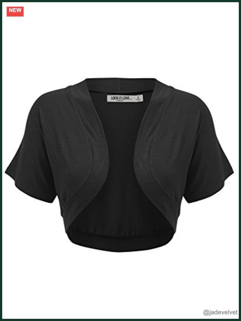 Lightweight Open Front Short Sleeve Bolero Shrug Cropped Cardigan